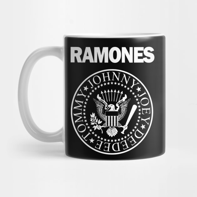 white design of ramones by birdy line